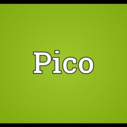 Pico meaning